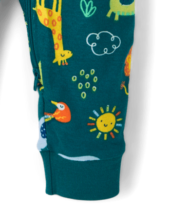 Baby And Toddler Boys Safari Snug Fit Cotton One Piece Pajamas