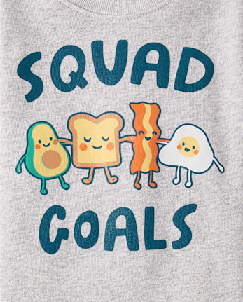 Baby And Toddler Breakfast Squad Snug Fit Cotton Pajamas