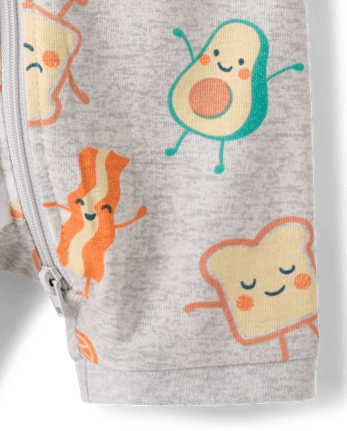 Pyjama une pièce court en coton ajusté pour bébé et tout-petit