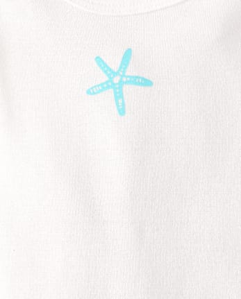 Baby Girls Seahorse Flutter Bodysuit 5-Pack