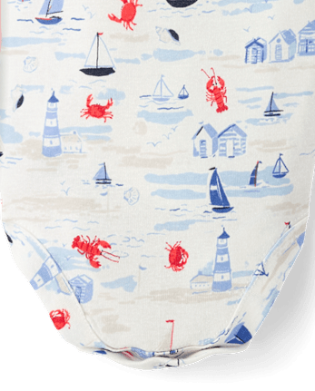 Baby Girls Coastal Bodysuit 5-Pack