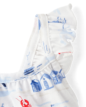 Baby Girls Nautical Flutter Dress