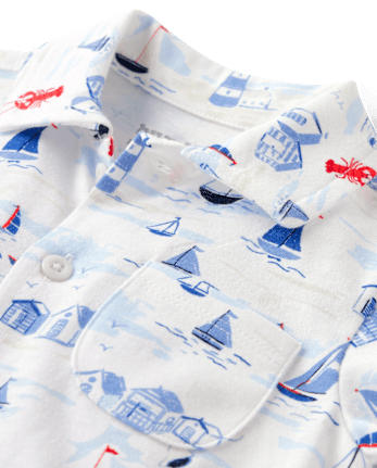 Baby Boys Dad And Me Coastal 2-Piece Outfit Set