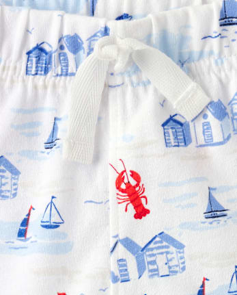 Baby Boys Dad And Me Coastal 2-Piece Outfit Set