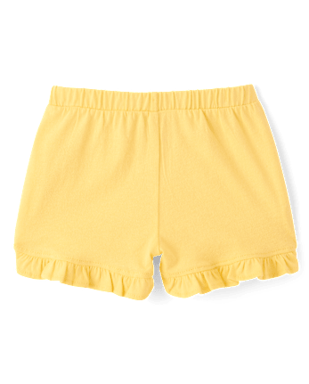 Baby Girls Lemon Ruffle Shorts 3-Pack