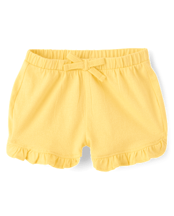 Baby Girls Lemon Ruffle Shorts 3-Pack