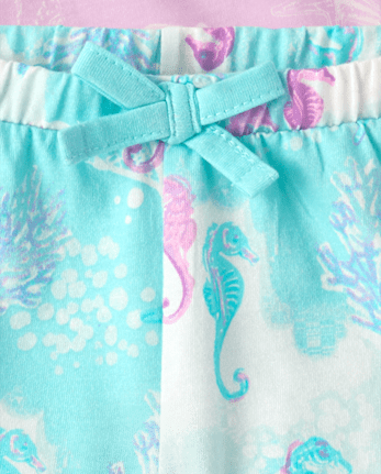 Lot de 3 shorts à volants coquillage pour bébés filles