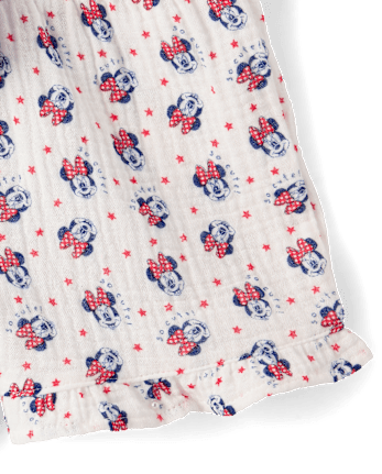 Baby Girls Minnie Mouse™ Gauze 2-Piece Outfit Set