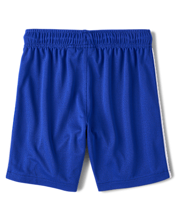Kids Quick Dry Side Stripe Mesh Active Shorts