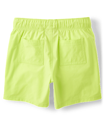 Short de bain pour garçon à séchage rapide en tissu ripstop, idéal pour la piscine et les jeux.