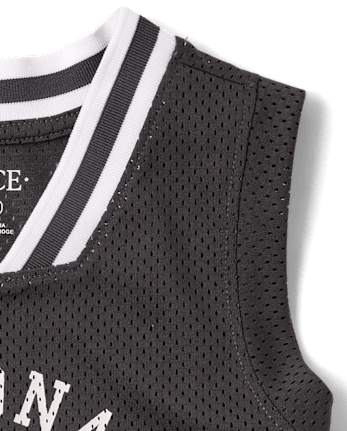 Kids Quick Dry Varsity Mesh Basketball Tank Top
