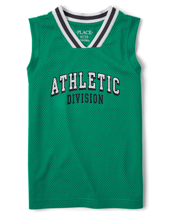 Kids Quick Dry Varsity Mesh Basketball Tank Top