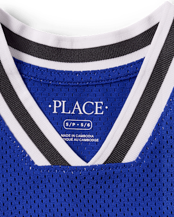 Kids Quick Dry Varsity Mesh Basketball Tank Top