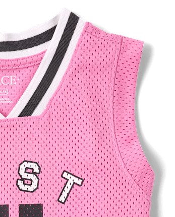 Kids Quick Dry Varsity Mesh Basketball Tank Top