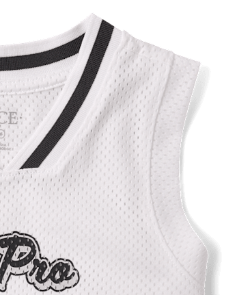 Kids Quick Dry Varsity Mesh Basketball Tank Top