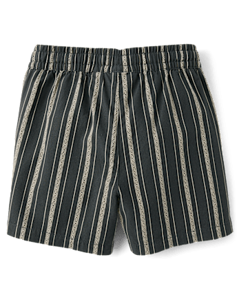 Boys Embroidered Pull On Shorts