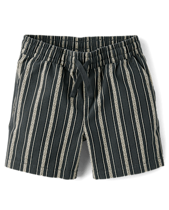 Boys Embroidered Pull On Shorts