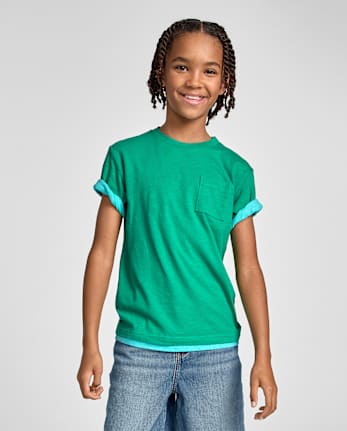 Boys Pocket Tee