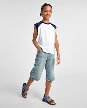 Short en jean pour enfants