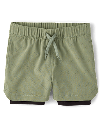 Boys Quick Dry Lined Mesh Active Shorts