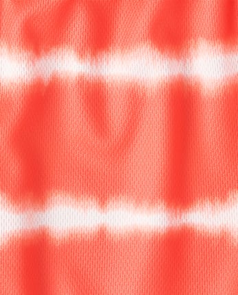 Short de sport rayé doublé en mesh à séchage rapide pour garçon