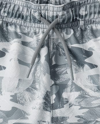 Boys Quick Dry Print Mesh Lined Active Shorts 5-Pack