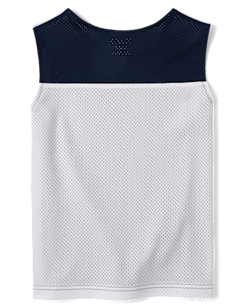 Boys Quick Dry Varsity Mesh Muscle Tank Top