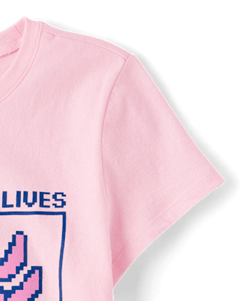 T-shirt graphique pour filles représentant un axolotl (jeu vidéo)