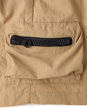 Boys Pull On Zip Cargo Shorts