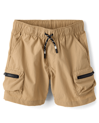 Boys Pull On Zip Cargo Shorts