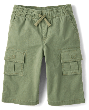 Kids Pull On Below Knee Cargo Shorts