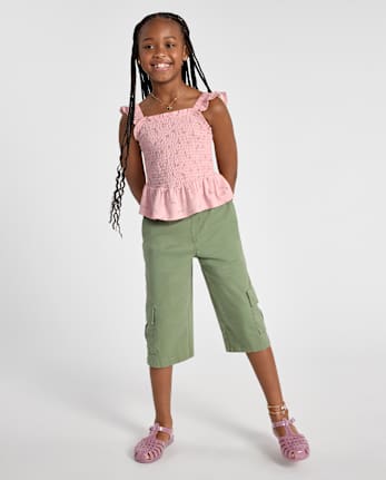 Kids Pull On Below Knee Cargo Shorts