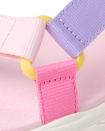 Girls Colorblock Webbed Sandals