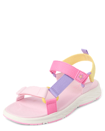 Girls Colorblock Webbed Sandals
