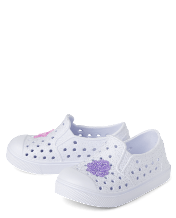 Toddler Girls Iridescent Coastal Perforated Water Sneakers