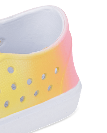 Baskets aquatiques arc-en-ciel dégradées pour petites filles