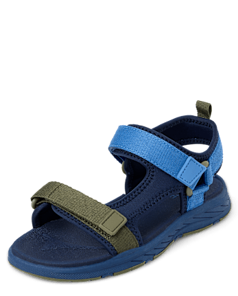 Boys Colorblock Webbed Sandals