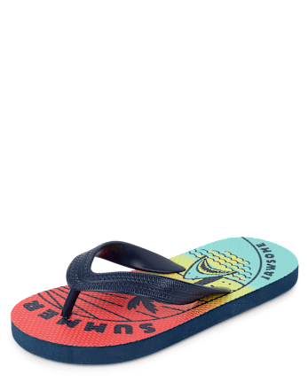 Boys Summer Vibes Flip Flops