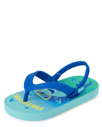 Toddler Boys Shark Flip Flops