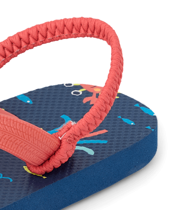 Tongs pour petits garçons à motifs de créatures marines