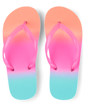Girls Ombre Flip Flops