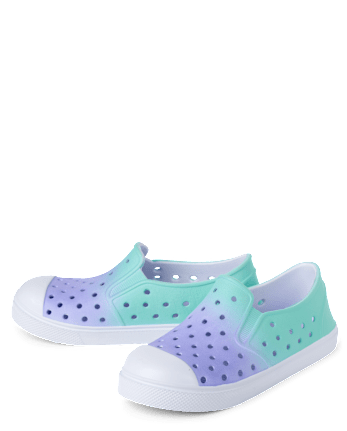 Girls Ombre Perforated Water Sneakers