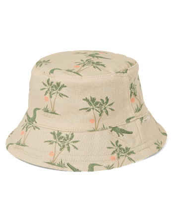 Baby Boys Crocodile Reversible Bucket Hat