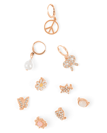 Girls Butterfly Sandal Charm 9-Pack
