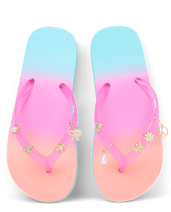 Girls Butterfly Sandal Charm 9-Pack