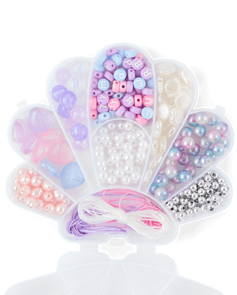 Girls Seashell DIY Beaded Bracelet Set
