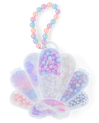 Girls Seashell DIY Beaded Bracelet Set