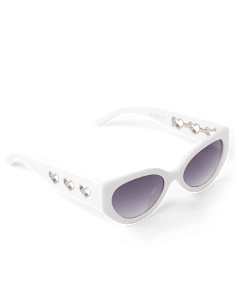 Girls Heart Cut Out Sunglasses