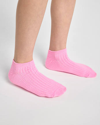 Girls Rainbow Ankle Socks 10-Pack
