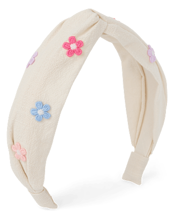 Girls Floral Charm Headband